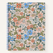 Coral Garden Blume Muster Notizblock (Vorderseite)