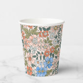Coral Garden Blume Muster Pappbecher (Rechts)