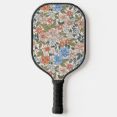 Coral Garden Blume Muster Pickleball Schläger (Rückseite)
