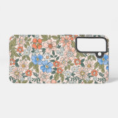 Coral Garden Blume Muster Samsung Galaxy Hülle (Rückseite (Horizontal))