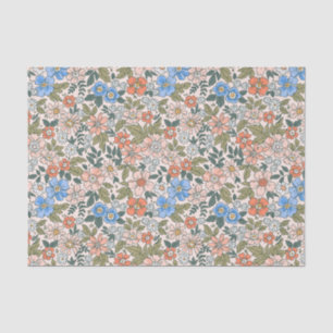 Coral Garden Blume Muster Seidenpapier