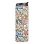 Coral Garden Blume Muster Thermosbecher (Nach links gedreht)