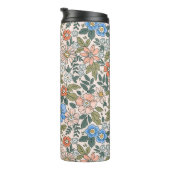 Coral Garden Blume Muster Thermosbecher (Nach rechts gedreht)