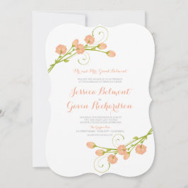 Coral Garden Rose - Einladung zur Hochzeit