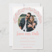 Coral Garland Foto Save the Date (Vorderseite)