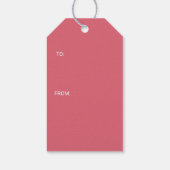 Coral Geo Edition Geschenkanhänger (Rückseite)