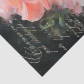 Coral Geranium Blume Decoupage Seidenpapier (Ausschnitt)