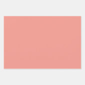 Coral Gingham Geschenkpapier Set (Vorderseite 2)