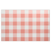 Coral Gingham Pattern Fabric Stoff (Fat Quarter (45,7 x 55,9 cm))