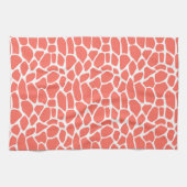Coral Giraffe Muster Geschirrtuch (Horizontal)