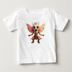 Coral Gold Süßer Tanzroboter Pixie Baby T-shirt