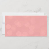 Coral Gold Wedding Foto Liebe & Vielen Dank Dankeskarte (Rückseite)