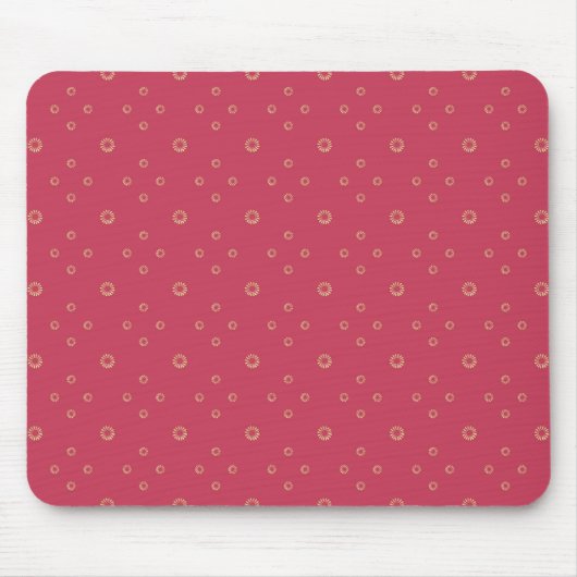 Coral | Golden Zinnia Sun Mousepad (Vorne)