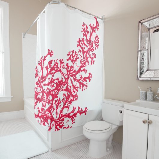 Coral Graphic Duschvorhang (Beispiel)