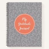 Coral & Gray Custom Danky Journal Notizblock (Vorderseite)