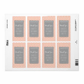 Coral Gray Hearts Mason Jar Baby Shower Gevor (Vorne)