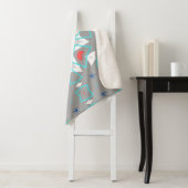 Coral Gray Mandala Pattern | Geometric Floral Boho Sherpadecke (Beispiel)