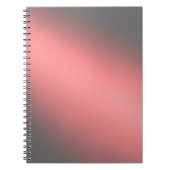 Coral & Gray-Mondlicht-Ober-Effekt Notizblock (Vorderseite)