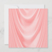 Coral Gray Pearl Chair Ethnic Girl Baby Dusche Einladung (Rückseite)