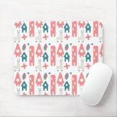 Coral Green Llama Alpaca Animal Homs Mousepad (Mit Mouse)