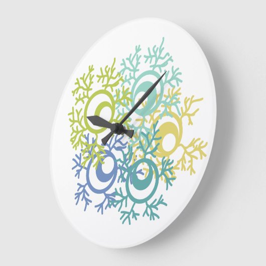 Coral Große Wanduhr (Winkel)