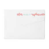 Coral Heart Aqua Beach Wedding (Rückseite)