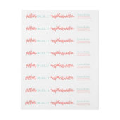 Coral Heart Aqua Beach Wedding (Bogen)