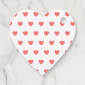 Coral Heart Vielen Dank Baby Dusche für Mädchen Geschenkanhänger (Rückseite)