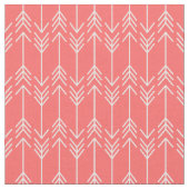 Coral Herringbone Arrows Stoff (Nahaufnahme)