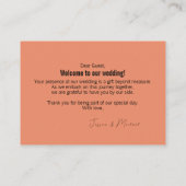 Coral Hibisken Serenade Paradies Platzkarte (Rückseite)