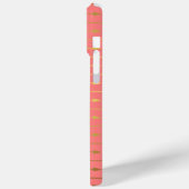 Coral Imitate Gold Foil Arrows Pattern Case-Mate iPhone Hülle (Rückseite / Links)