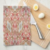 Coral Kaleidoskop Geschirrtuch (Viertel Falte)