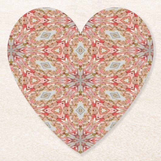 Coral Kaleidoskop Untersetzer (Vorderseite)