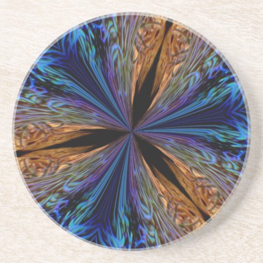 Coral Kaleidoskop-Untersetzer Getränkeuntersetzer (Vorne)