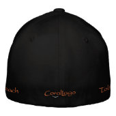 Coral Lago Flexfit Cap Bestickte Baseballkappe (Rückseite)