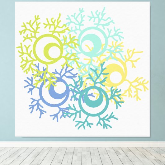 Coral Leinwanddruck (Insitu (Holzboden))