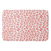 Coral Leopard Print Badematte (Vorderseite)
