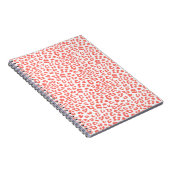 Coral Leopard Print Notizblock (Rechte Seite)