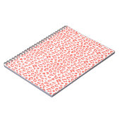 Coral Leopard Print Notizblock (Linke Seite)