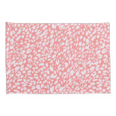 Coral Leopard Print Pattern Kissenbezug (Rückseite-Rechts)