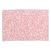 Coral Leopard Print Pattern Kissenbezug (Vorderseite-Rechts)