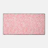 Coral Leopard Print Pattern Schreibtischunterlage (Vorderseite)