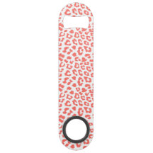 Coral Leopard Print