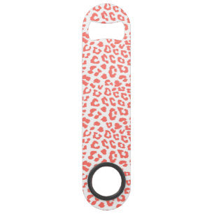 Coral Leopard Print Speed Flaschenöffner
