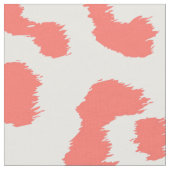 Coral Leopard Print Stoff (Nahaufnahme)
