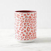 Coral Leopard Print Tasse (Zentrum)