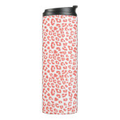 Coral Leopard Print Thermosbecher (Nach links gedreht)