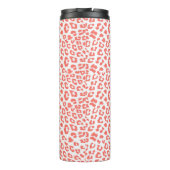 Coral Leopard Print Thermosbecher (Rückseite)
