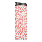 Coral Leopard Print Thermosbecher (Nach rechts gedreht)