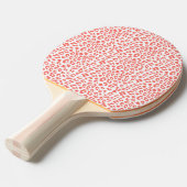 Coral Leopard Print Tischtennis Schläger (Vorderseite)